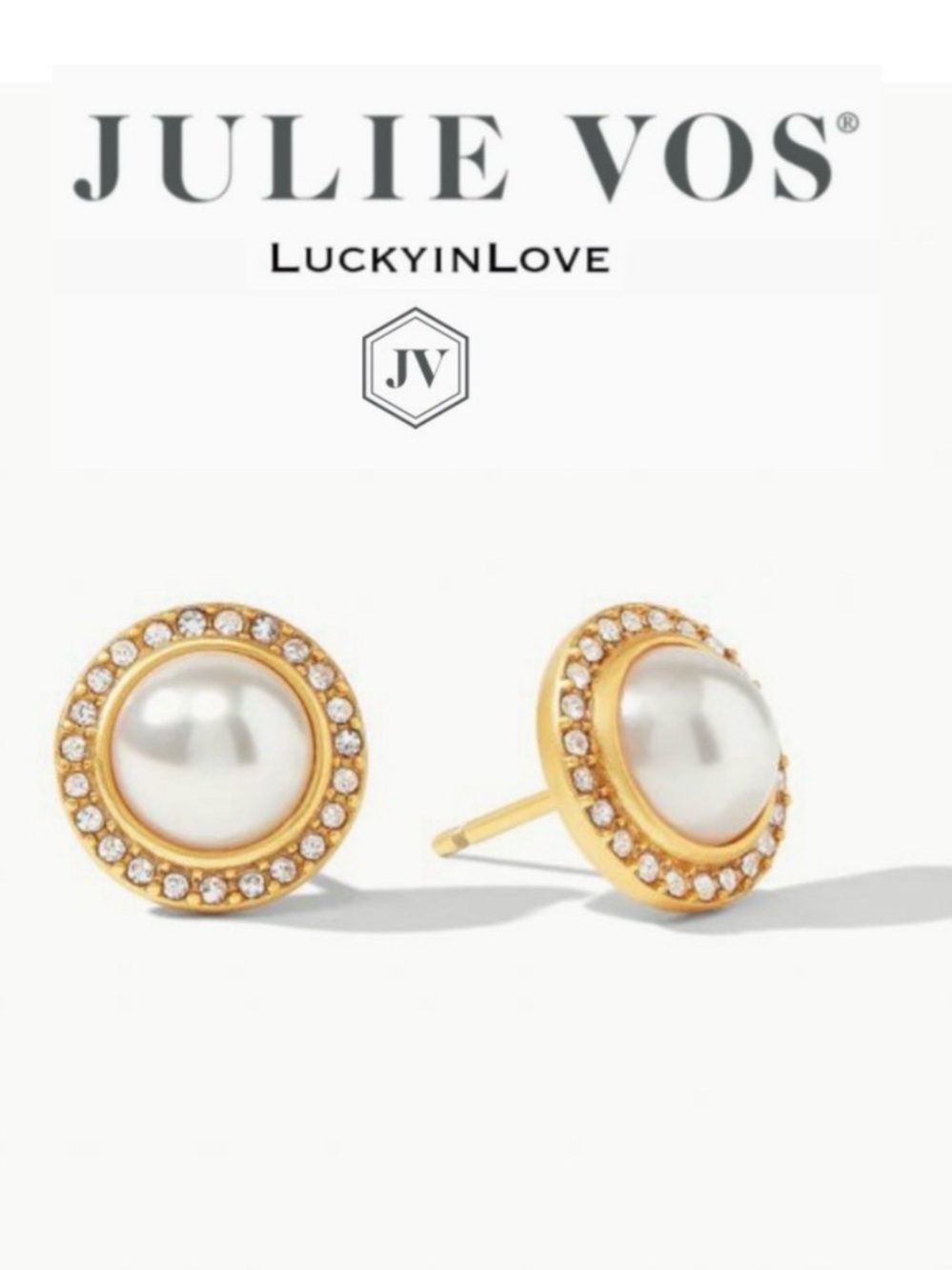 Julie Vos Odette Pearl Stud Earrings